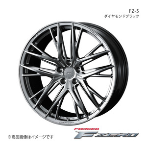 F ZERO/FZ-5 スカイラインクーペ V35 アルミホイール1本【19×8.5J 5-114.3 INSET38 ダイヤモンドブラック】 0040754