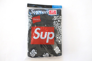 (S)Supreme Hanes Bandana Boxer Briefs (2 Pack)シュプリームヘインズバンダナボクサーブリーフBlack黒2枚組未開封2