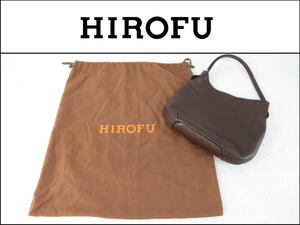 ■061001-144■超美品■HIROFU/ヒロフ■ショルダーバッグ■ワンショルダー■シボ革■