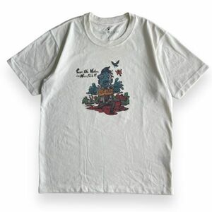 mont bell モンベル 奈良公園 イラスト プリント WIC T ウィックロン 半袖 ポリエステル Tシャツ 1114114 登山 トップス S ホワイト 白