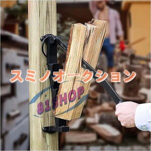 爆売 壁掛け薪割り機、ポータブル手動薪割り機、屋内または屋外用の頑丈な薪カッター、針葉樹専用