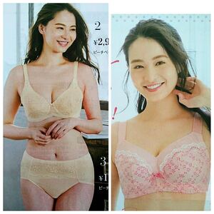 鹿沼憂妃★アウター下着カタログ プランプ plump 2017秋 ランジェリー ブラジャー ショーツ インナー 下着モデル★送料185円*g-1