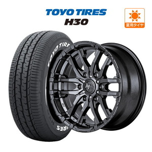 200系 ハイエース ホイール 4本セット MID ナイトロパワー M26 クロスファング TOYO TOYO H30 195/80R15