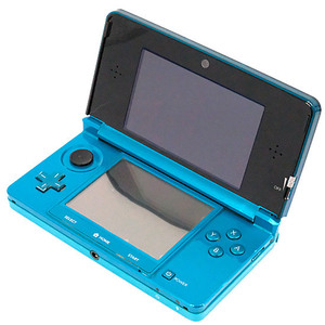 【中古】任天堂 ニンテンドー3DS アクアブルー CTR-S-BAAA 本体のみ ゴムなし・本体いたみ [管理:1350012363]