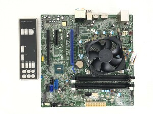 ★DELL XPS8900 マザーボード 0XJ8C4/CPUファン・ IOパネル付/LGA-1151/マイクロATX【中古パーツ/BIOS確認済】(MB-101112)