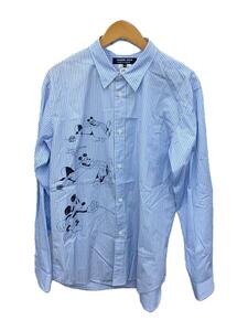 COMME des GARCONS HOMME DEUX◆長袖シャツ/XL/コーデュロイ/BLU/ストライプ/DF-B022/AD2020/Disney Edition