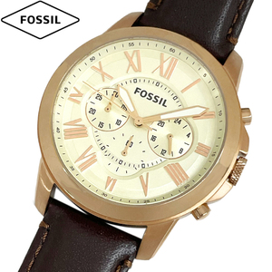 FOSSIL フォッシル 腕時計 新品・アウトレットGrant グラント FS4991 メンズ クォーツ クロノグラフ 革ベルト 並行輸入品