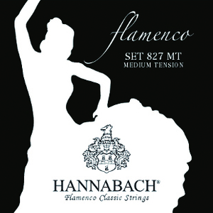 HANNABACH SET827MT 黒 ミディアムテンション クラシックギター弦 Flamenco〈ハナバッハ〉