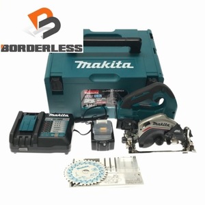 ☆未使用品☆makita マキタ 18V 125mm 充電式マルノコ HS474DRGX バッテリー2個(18V 6.0Ah) 充電器 ケース付き 丸ノコ 丸のこ 100205