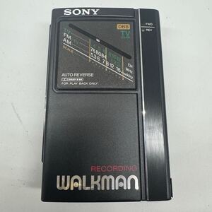 11ytR 外観極上品 SONY WALKMAN FM/AM 録再機 カセットウォークマン WM-F404 BLACK ケース付き