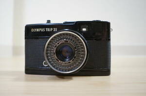 【1000円スタート 中古品】オリンパス OLYMPUS TRIP35 黒 レンジファインダーカメラ フィルムカメラ シャッター切れる