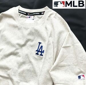 ▲B271新品 【メンズ 4L(3XL) 】灰グレー LAロゴ ドジャース MLB ライセンス商品 メジャーリーグ 大谷翔平 T シャツ 半袖