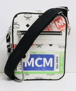 MCM ボディバッグ TRAVELLER「FLIGHT PRINT」 MUR9SVY11 トラベルプリント ヴィセトス ショルダーバッグ ばんばんざい ◎6199-5