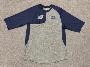 ヤクルトスワローズ #23 青木宣親 実使用 アンダーシャツ Size-XL　【袖カット】 ニューバランス プロ実使用品