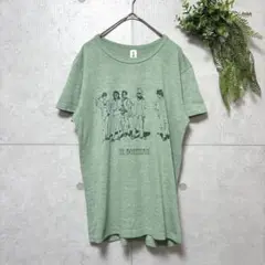 【THE BOHEMIAS】バンドTシャツ　S　緑　TRUSS　SLIM FIT