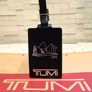 未使用　トゥミ　TUMI 　シドニー　大きめ ネームタグ　ラゲージタグ　ラゲッジタグ　 レザー　ブラック