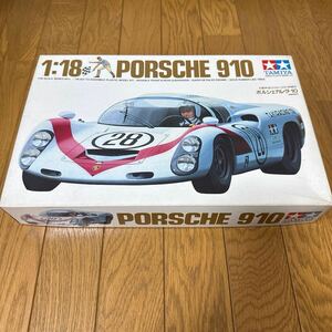 タミヤ 未組立 プラモデル ポルシェ カレラ 10 1/18 PORSCHE 910 チャレンジャーシリーズNO.1 当時物 TAMIYA 