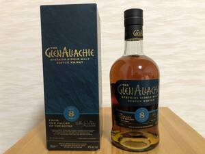 グレンアラヒー 8年／46％ 700ml／THE GLENALLACHIE SPEYSIDE SINGLE MALT AGED 8 YEARS FROM THE VALLEY OF THE ROCKS