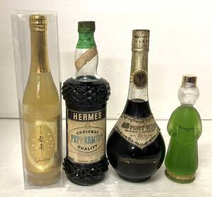 ★☆22 未開栓 古酒 リキュール ワイン まとめて 4点セット 梨園 HERMES 45PORT WINE MOROZOFF☆★