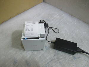 [EP06]2美品★EPSON TM-m10 621 Model:M332B スタイリッシュコンパクトレシートプリンター（ホワイト）★