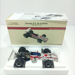 ミニカー 1/20 Honda F1 RA301「1968 MEXICO GP」コレクション ホンダ EBBRO エブロ 箱入り 解説カードあり 現状品【道楽札幌】