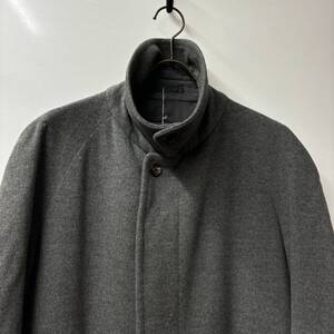 burberrys cashmere coat バーバリー　カシミヤ　コート　ステンカラー burberry ウール　グレー　黒　灰色