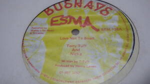 12inch Tony Tuff Nicka Love Boast レコード ex- old reggae レゲエ bushays roots ラバーズ ルーツ dub org オリジナル盤 jamaica ska