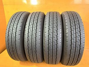 森商会No.127佐賀発 送料無料！DUNLOP 195/80R15 107/105L SP175N 2019 4本set 8mmダンロップ 直接引取OK！溝 室 バリ山 溝あり