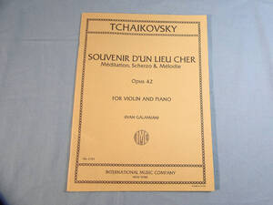o) バイオリン、ピアノ チャイコフスキー なつかしい土地の思い出 op42 ※パート譜欠品[1]0222
