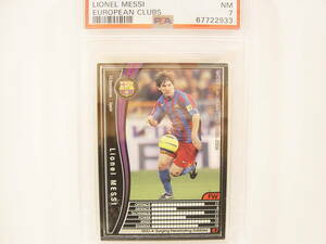 PSA鑑定済 Panini WCCF 2005-2006 黒 リオネル・メッシ　Lionel Messi No.30 FC Barcelona Spain 05-06 PSA7