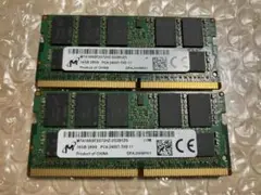 DDR4 ノートPC用メモリ 16GBx2枚 (32GB) PC4-2400