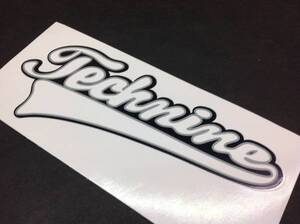 TECHNINE テックナイン 【DIE CUT LOGO STICKER】 白/黒 15×6cm 新品正規 ステッカー (郵便送料込み)