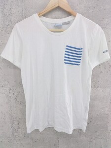 ◇ Columbia コロンビア 半袖 Tシャツ カットソー サイズL ライトブルー レディース