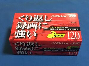 VHS ビデオテープ 3本組　Victor 未開封