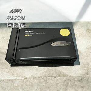 AIWA HS-PL70 アイワ カセットプレーヤー ポータブル ステレオ ブラック 黒