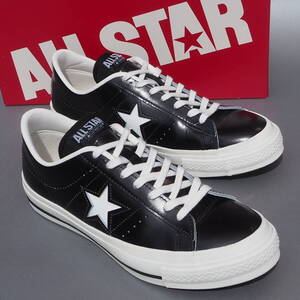 超美品!! US 8 / 26.5cm 日本製 限定 日本製 限定 converse ワンスター J BLACK/WHITE ONESTAR J MADE IN JAPAN 本革 スニーカー