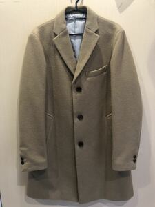 BEAMS ビームス　Mサイズ　美品　JAPANESE FABRIC コート　ロングコート　キャメル　裏地ストライプ　ウール