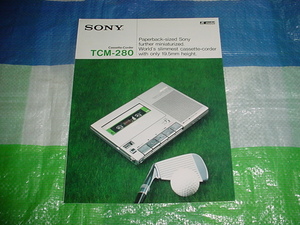 SONY　TCM-280の英語版カタログ