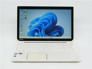 中古ノートパソコンTOSHIBA DynabookT653/46JW　Celeron　847/15.6型/8GB/新品SSD256GB/BD-RE/HDMI/無線WIFI/Bluetooth/WIN11/office搭載