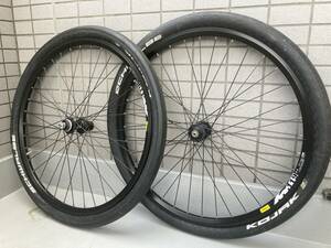 手組みディスクホイール QR式 ペア MAVIC 26インチ shimano XT センターロック 中古