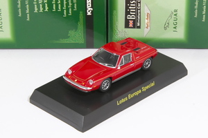 京商 1/64 ロータス ヨーロッパスペシャル レッド ブリティッシュ ミニカーコレクション1 Kyosho 1/64 Lotus Europa Special red