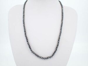 ブラックダイヤモンド ネックレス 約11.6g K18WG ホワイトゴールド ジュエリー 宝石 jewelry Black diamond necklace アクセサリー