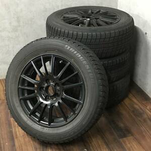 BF15/96　Bridgestone ブリヂストン BLIZZAK REVO GZ 185/65R15 88Q 4本セット 2007年 スタッドレスタイヤ 5つ穴 中古品■