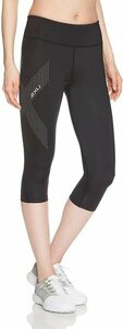 《未使用》 ツータイムズユー 2XU コンプレッションウェア MID-RISE COMPRESSION 3/4 TIGHTS WA2865b [レディース] M 《アウトレット》TAE3