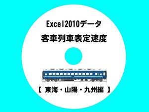 ■CD-ROM・究極の国鉄客車シリーズ 零 【区間表定速度】Excel2010データ