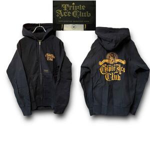 美品 Triple Ace Club トリプルエースクラブ スウェット ジップアップ パーカー size M