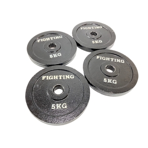 FIGHTING ROAD バーベルプレート 5kg 4枚 セット 20kg 筋トレ トレーニング 用具 健康 エクササイズ 中古 H8839027