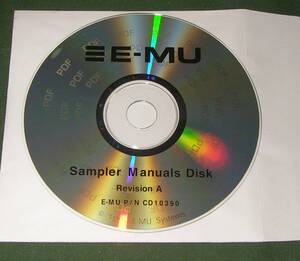 ★E-MU SAMPLER MANUALS DISK E-5000英語 EOS 4英語★OK!!★