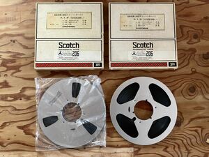 10号メタル オープンリールテープ 2本セット SCOTCH 206-1/4-2500-R 2tr 38 見砂直照と東京キューバンボーイズ 74.9.28大宮市民会館にて