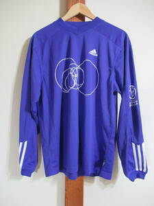 美品★adidas/アディダス▽ゲームシャツ 長袖 CLIMALITE 2002 FIFA WORLD CUP KOREA JAPAN ワールドカップ